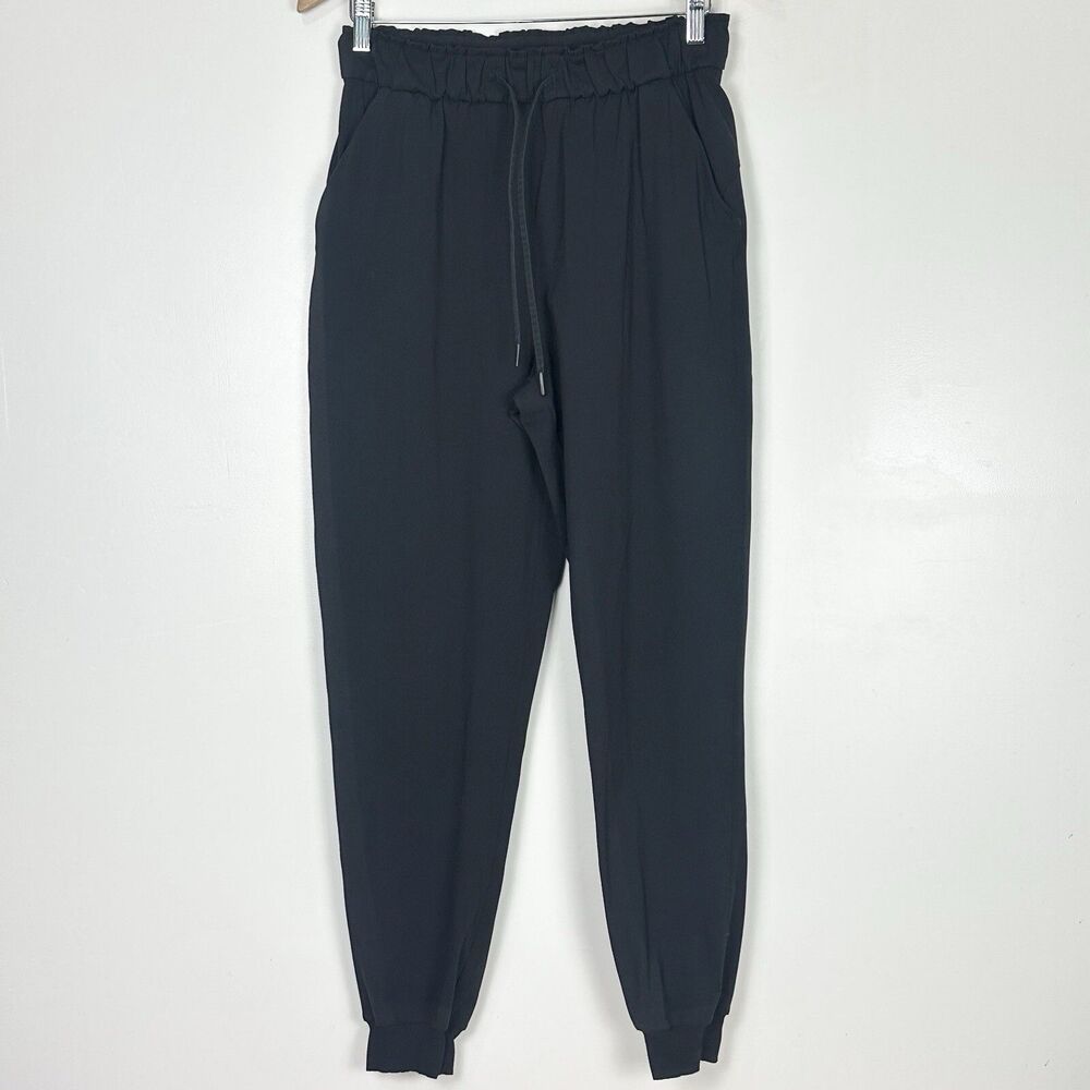 Lululemon Keep Moving Jogger 28" Luxtreme Size 8 Black Stretch W5CV4S Travel